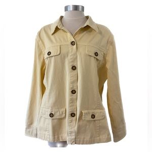 Tabi Cotton Blend Yellow Jacket Ladies Size L